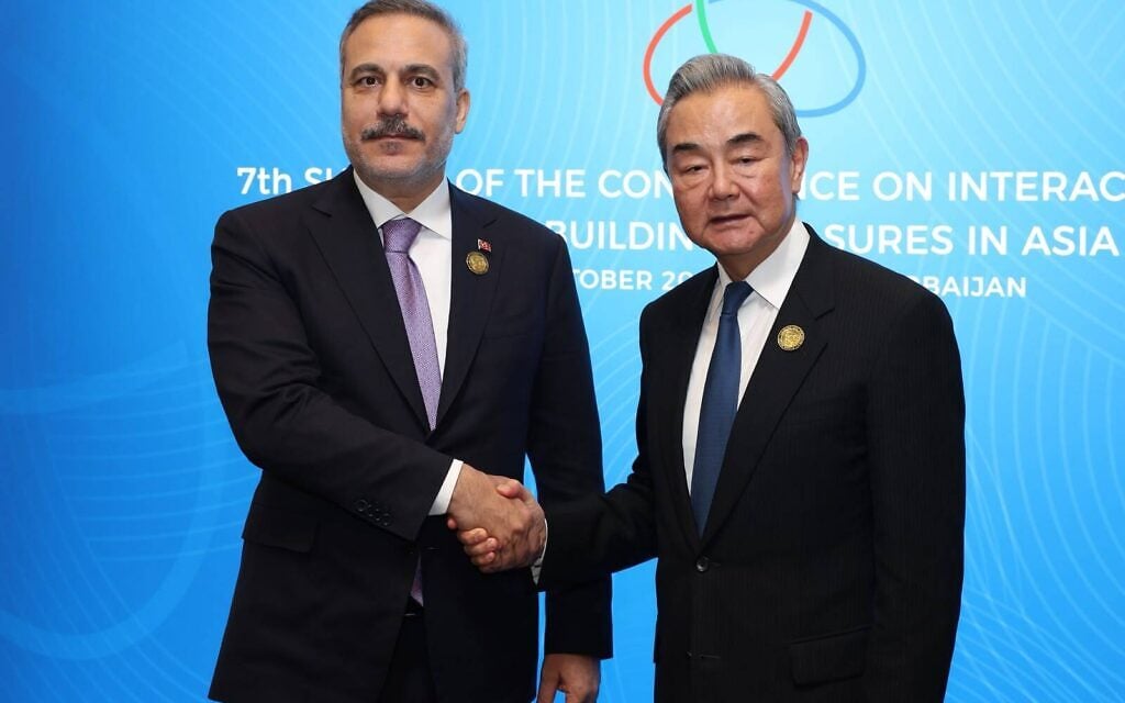 Chinese FM tells Herzog that Israel should stop ‘forced establishment’ of settlements