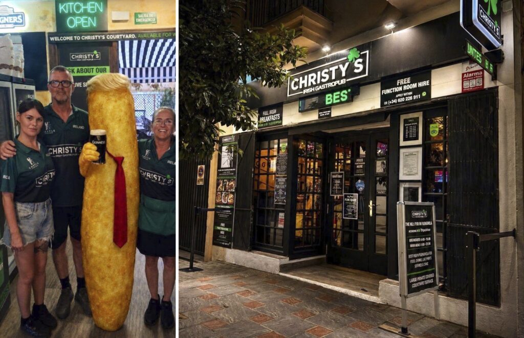 Big Donny turns into a chip after too many orders at Christy’s Fuengirola