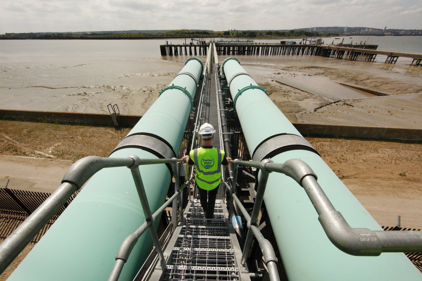 Britain’s only desalination plant remains idle during drought