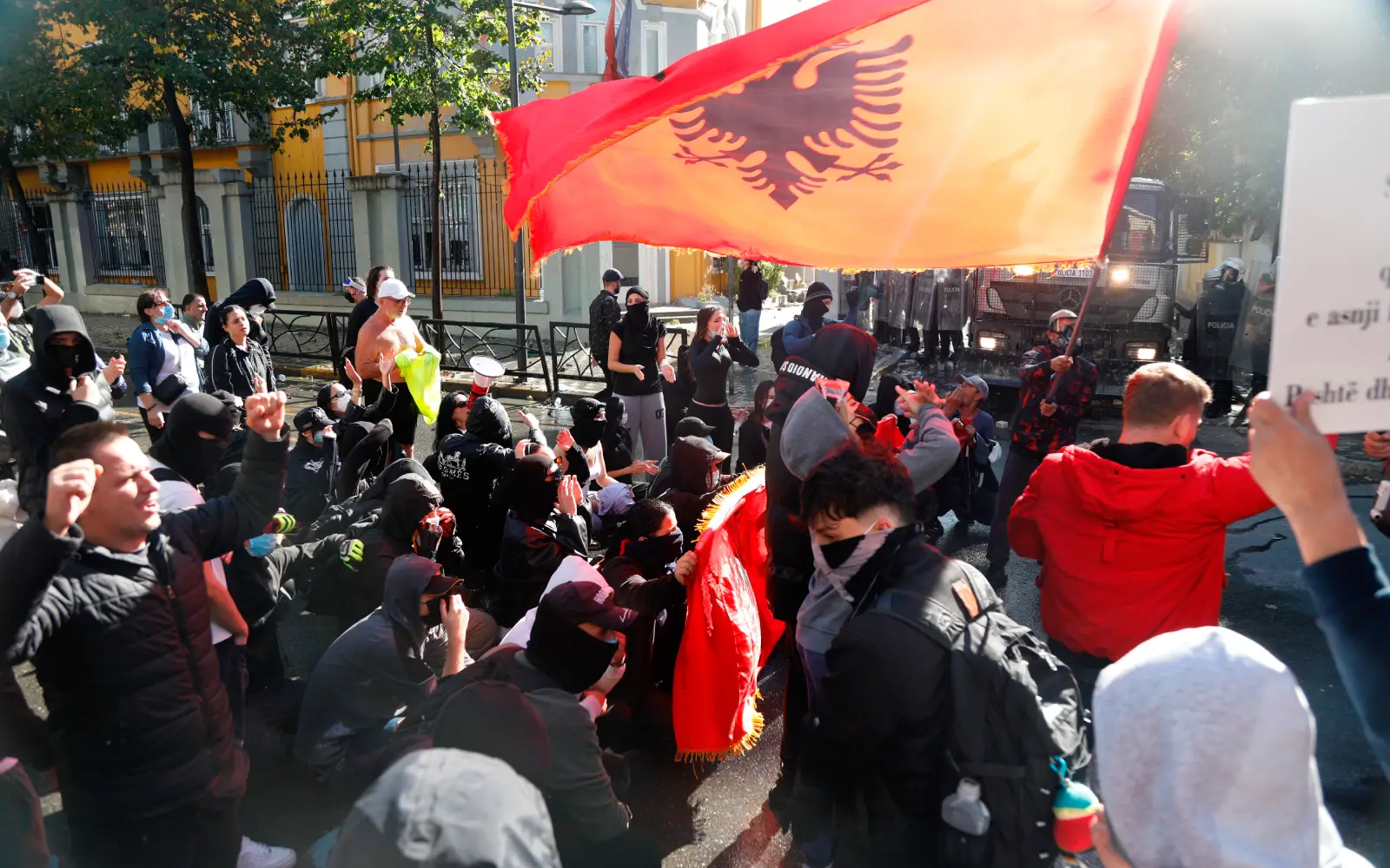 Clashes grip Tirana as Albanian PM blames ‘foreign hands’