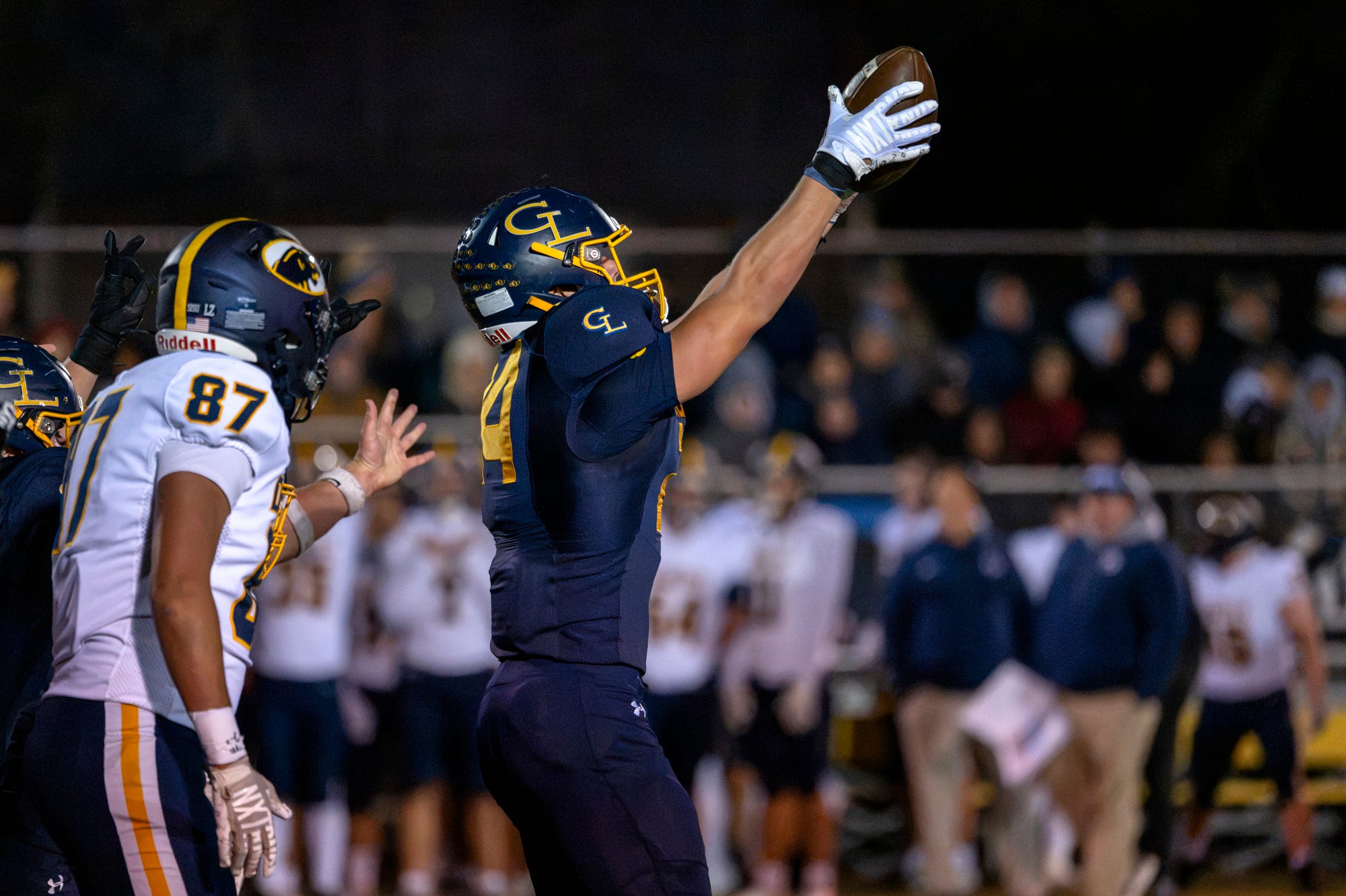 Four downs from Grand Ledge football topping DeWitt for CAAC Blue title