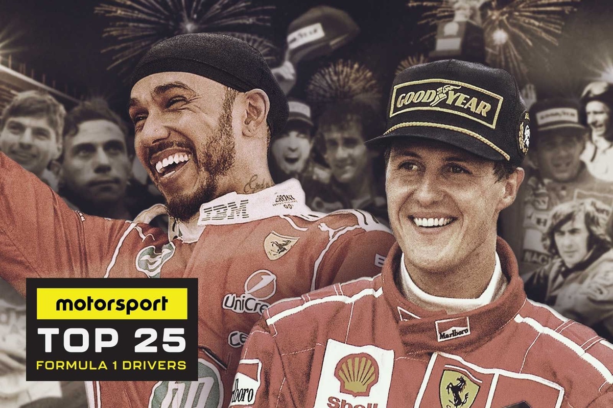 The 25 greatest Formula 1 drivers of all time, ranked