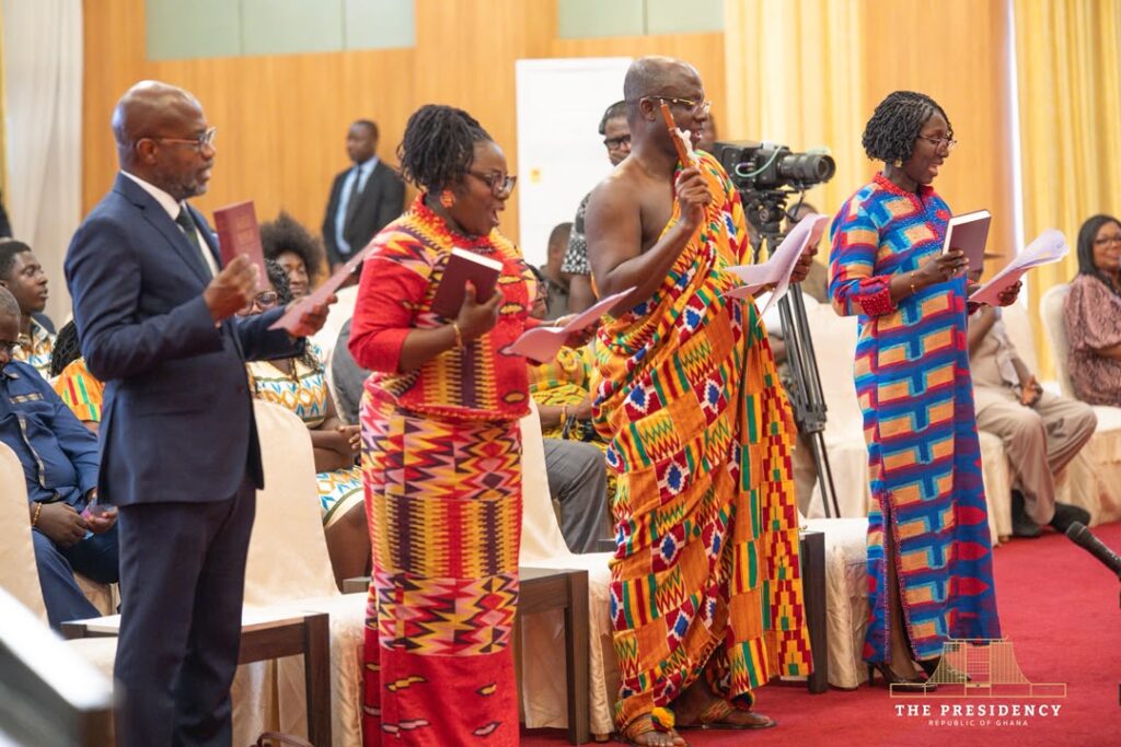 Mahama swears in four envoys, tasks them with attracting investment