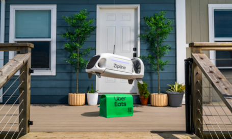 Uber Teams With Zipline to Expand Drone Delivery Service