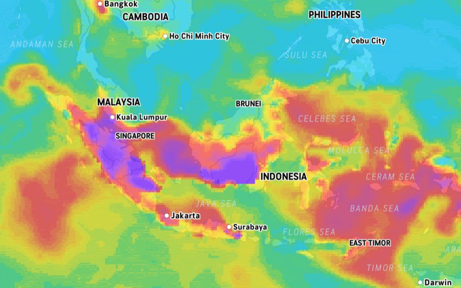 Unhealthy air persists over Pasir Gudang, Larkin and Nilai