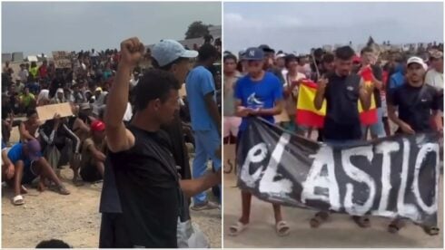 Hundreds of migrants left in Ceuta after mass border crossing stage protest to demand asylum from Spain – ‘I don’t want to return!’