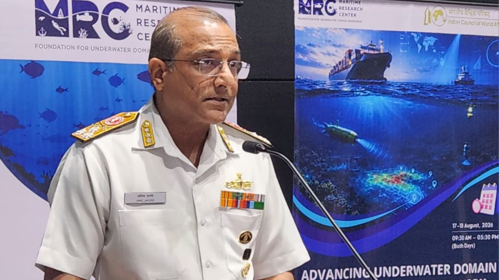 China’s underwater data collection not for peaceful purposes alone: Vice Admiral Anil Jaggi