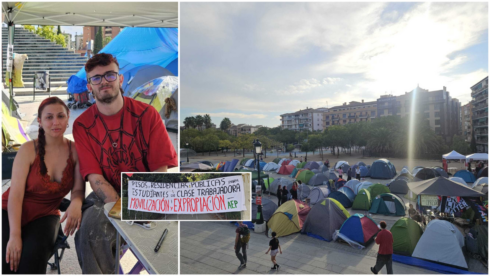 EXCLUSIVE: ‘We are being robbed’ – inside the Granada tent city where housing protesters inspired by Maricarmen vow to stay until rents fall