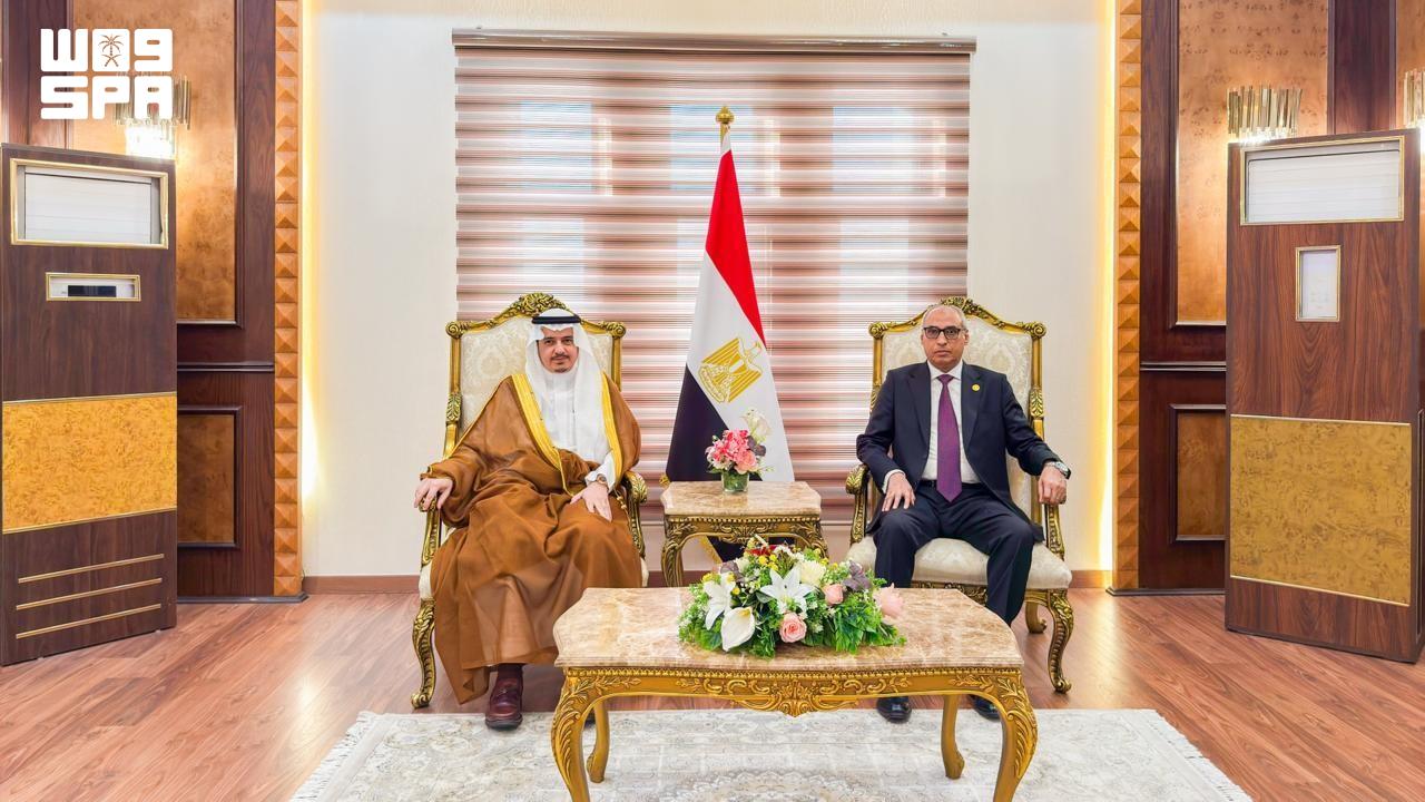 Egypt's State Council chief welcomes Saudi Board of Grievances president in Cairo
