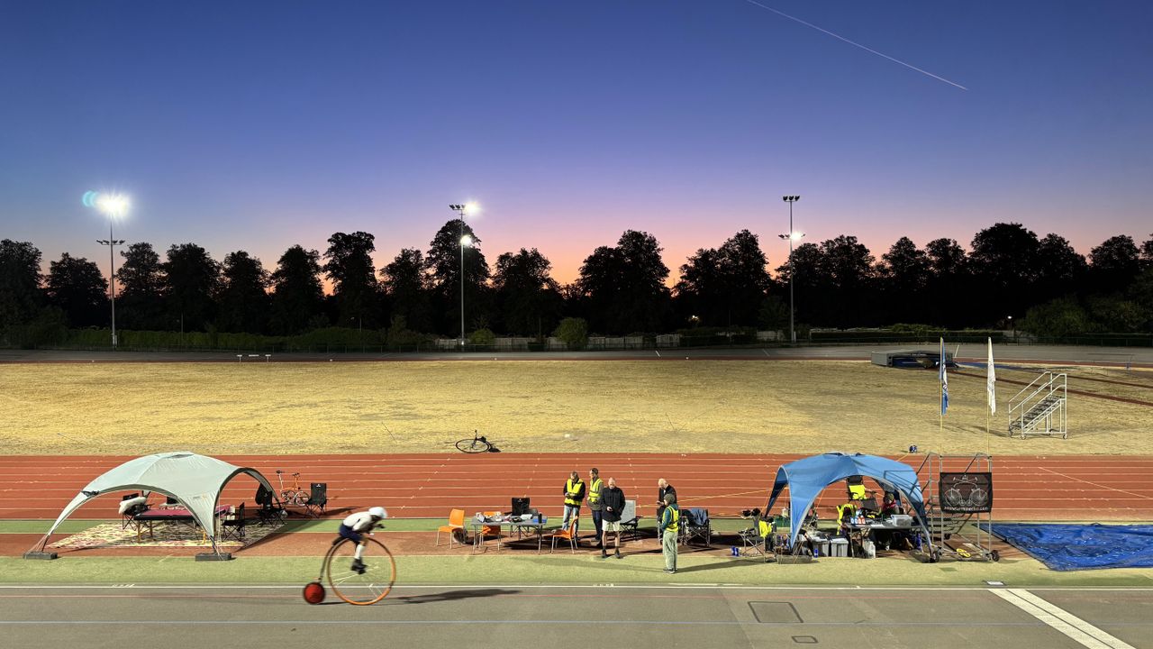 'He had a break, and his body wouldn't allow him to get back on' – penny farthing riders break multiple world records