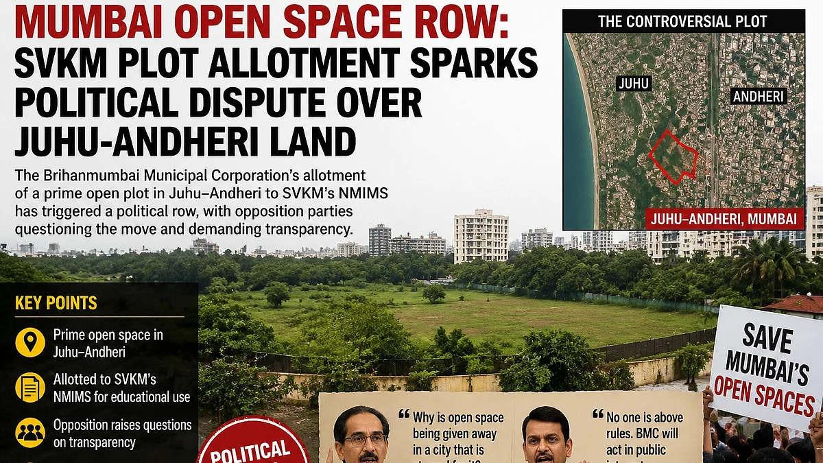 Mumbai Open Space Row: SVKM Plot Allotment Sparks Political Dispute Over Juhu-Andheri Land
