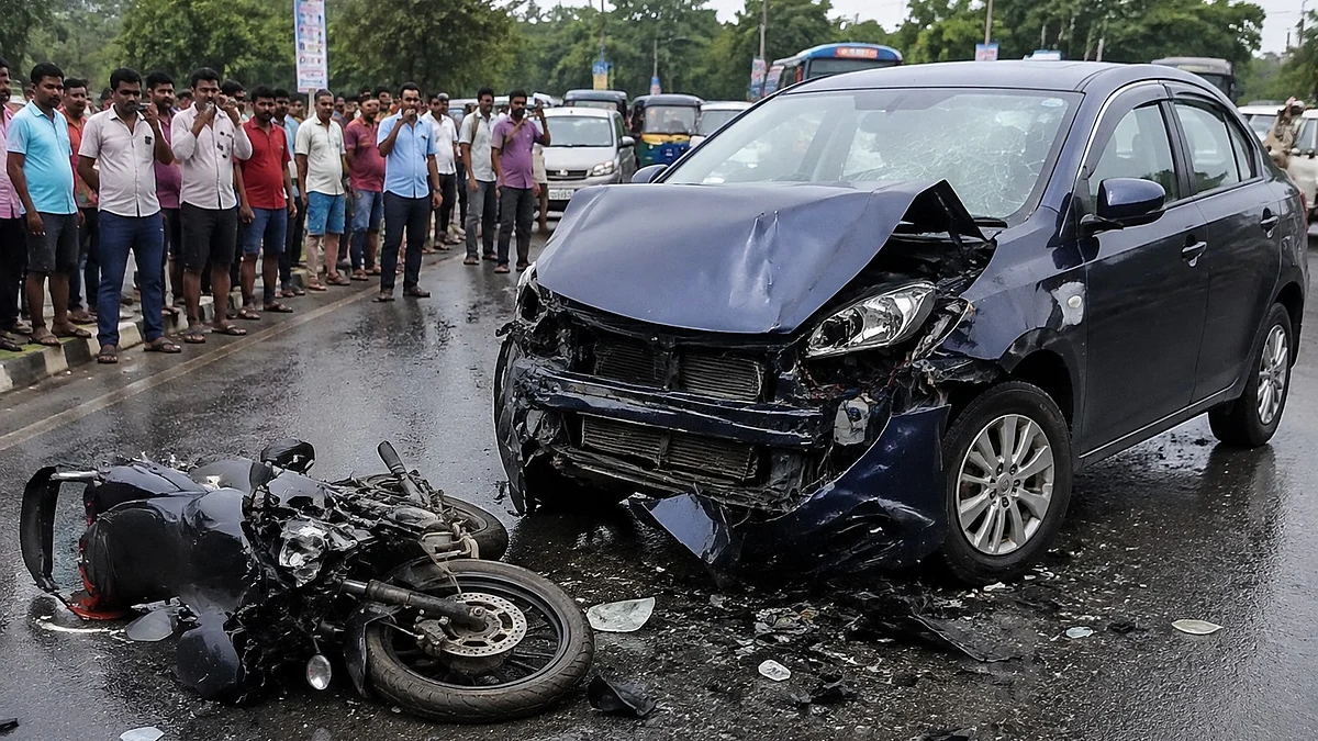 Navi Mumbai Accident: Motorcyclist Killed, 3 Injured After Speeding Innova Rams Into Vehicles In CBD Belapur