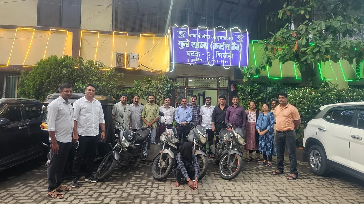 Bhiwandi Crime Branch Arrests Vehicle Thief, Recovers Four Bikes And Autorickshaw Worth ₹1.87 Lakh In Theft Cases