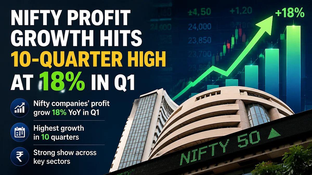 Nifty Companies Report 18% Profit Growth In Q1 FY27, Highest In 10 Quarters: Report