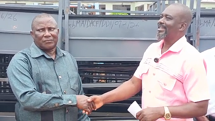 Kwaebibirem MCE presents over 900 desks to schools, urges parents to support children’s education