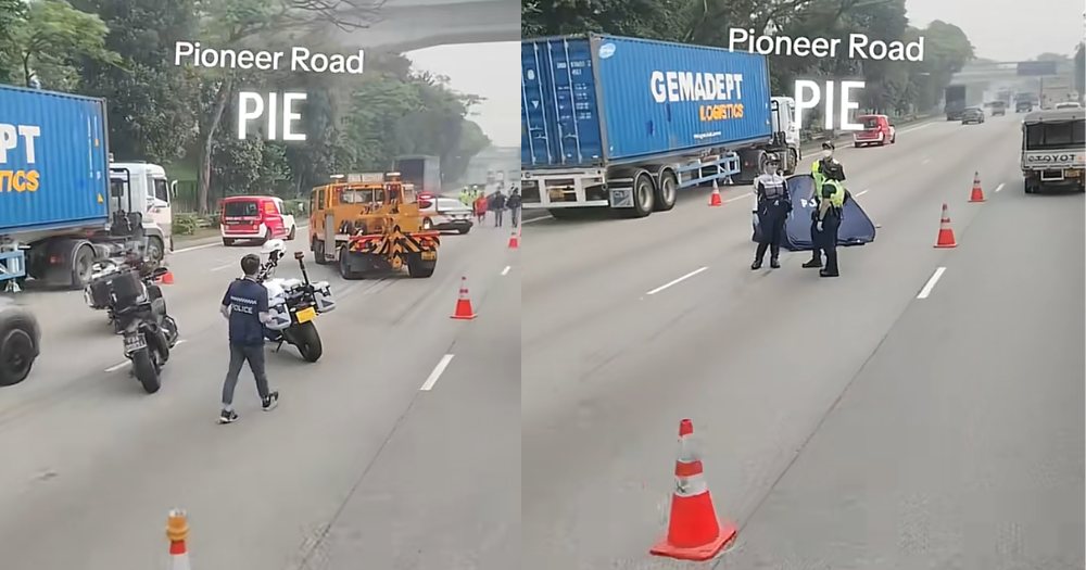 S'pore woman, 77, found dead on PIE, was hit in Jurong West over 2km away