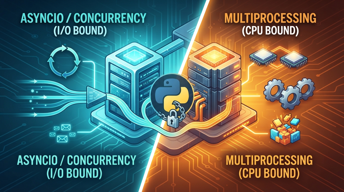 Demystifying Python Asyncio: When to Use Concurrency vs. Multiprocessing in Production.
