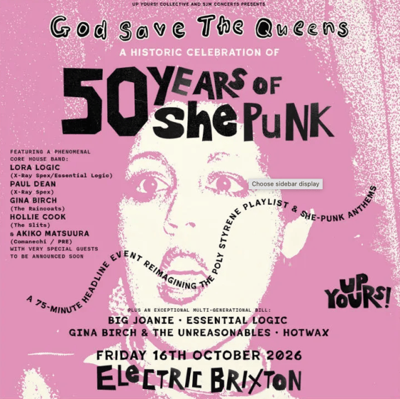 She-Punk Supergroup Plays Poly Styrene Tribute In London