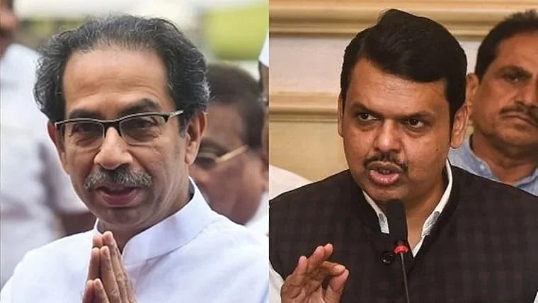 Maharashtra CM Devendra Fadnavis Hits Back At Shiv Sena (UBT) Chief Uddhav Thackeray Over 'Regime Change' Remarks, Cites Shiv Sena Split