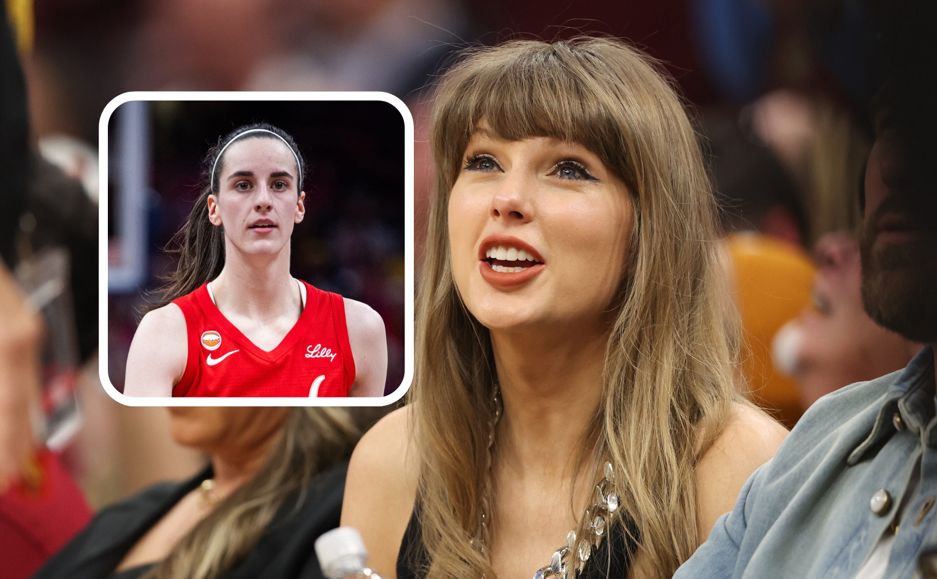 Caitlin Clark sits with Taylor Swift to cheer on Travis Kelce