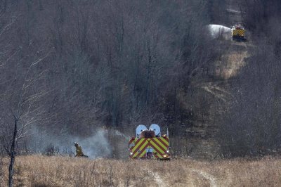 Grass fire at Canadian military base kills four and injures 39