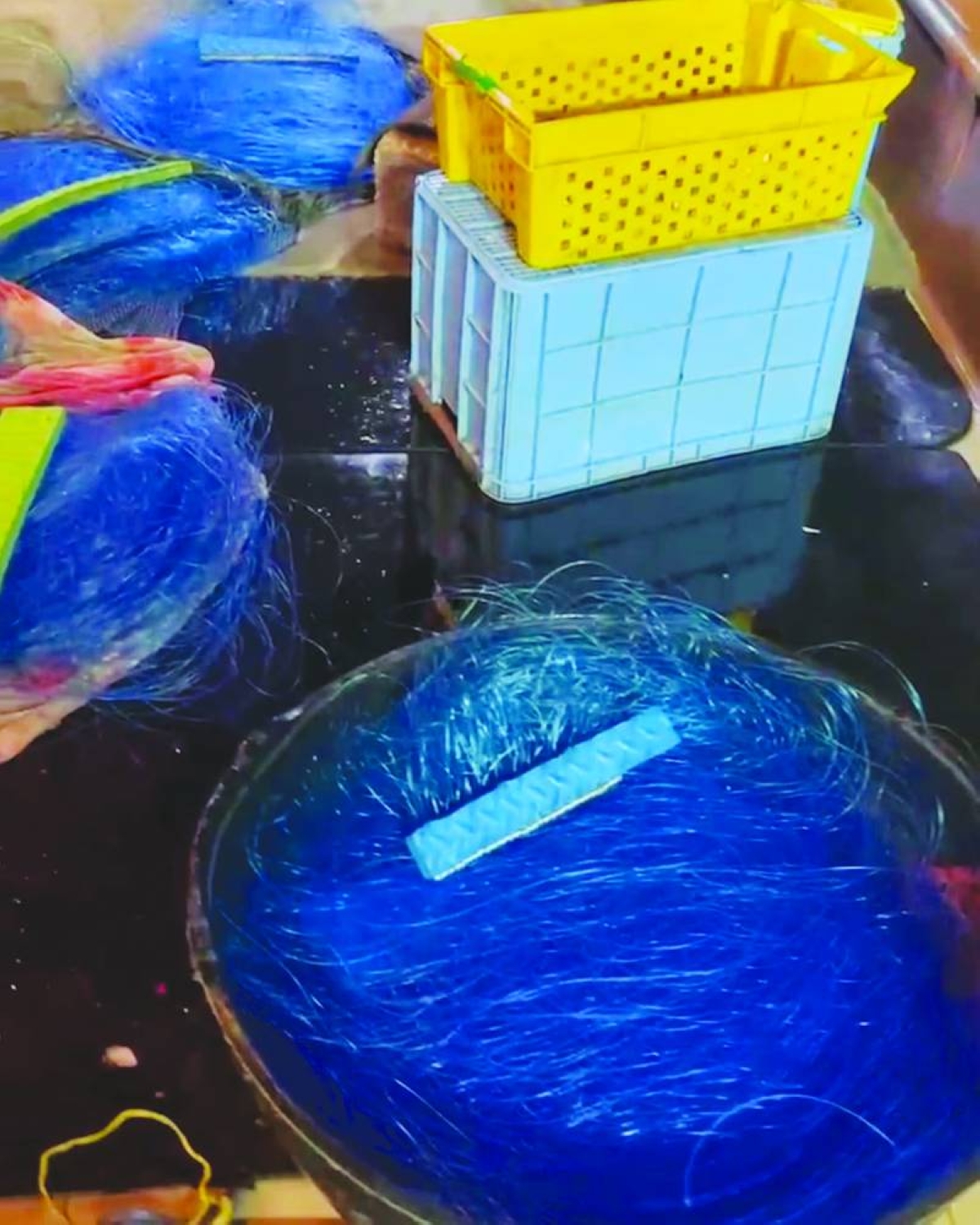 Violating fishing gear captured