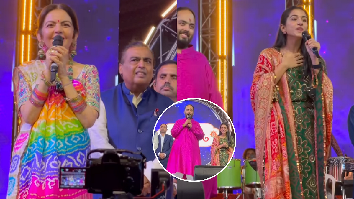 'Krishna Lagu Chu': Radhika Ambani's Comment Goes Viral As Anant Ambani And Family Join Garba Night In Jamnagar | WATCH