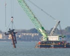 Masts removed from bomb-laden WWII ship in Thames in bid to avoid explosion