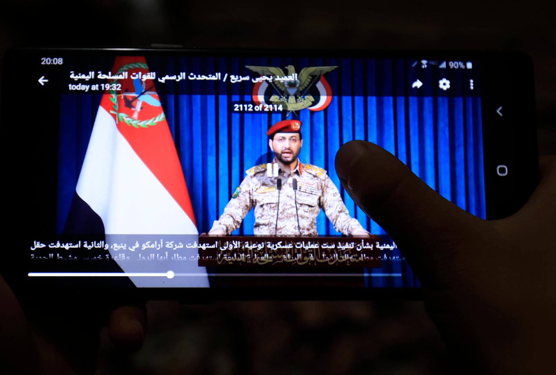 Houthi rebels strike Yemen's government forces, killing at least 53