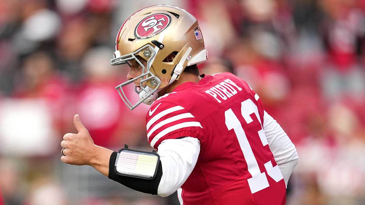49ers’ Brock Purdy gets ‘stud’ endorsement from John Lynch before MNF