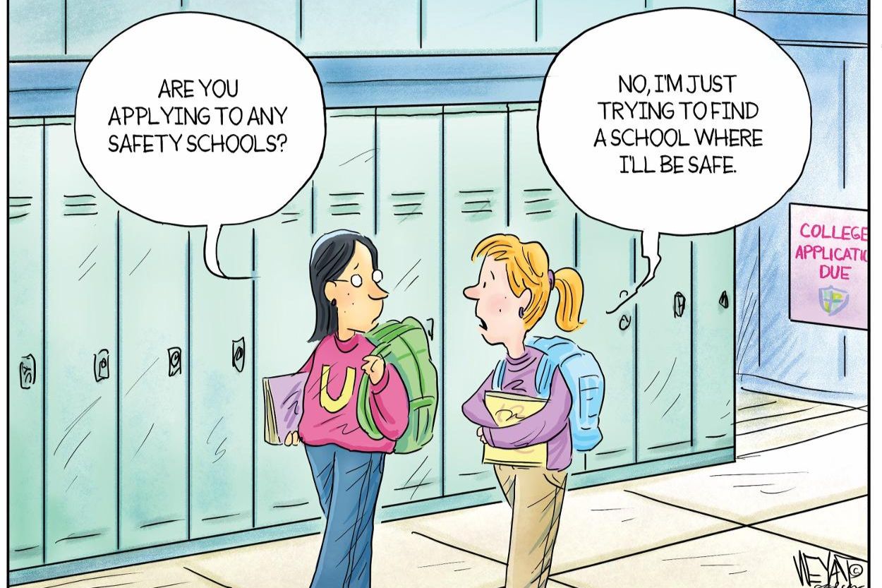Students seek safe colleges