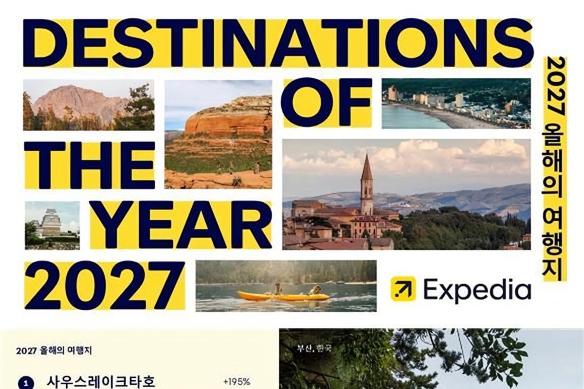 Busan ranks No. 5 on Expedia's Top 10 global travel destinations for 2027