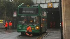 Three children injured after school bus roof ripped off in crash
