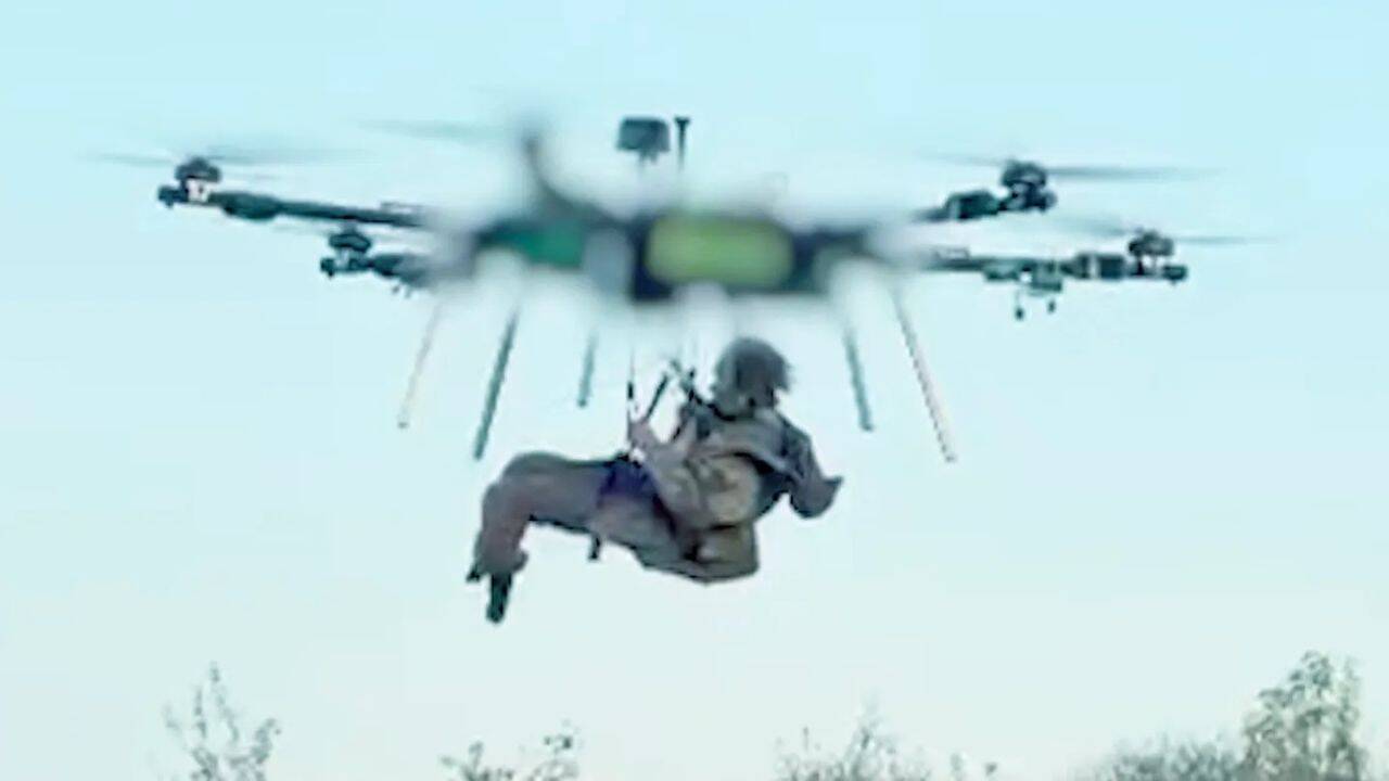 Watch: In a first, Ukraine drone 'evacuates' wounded soldier from frontline