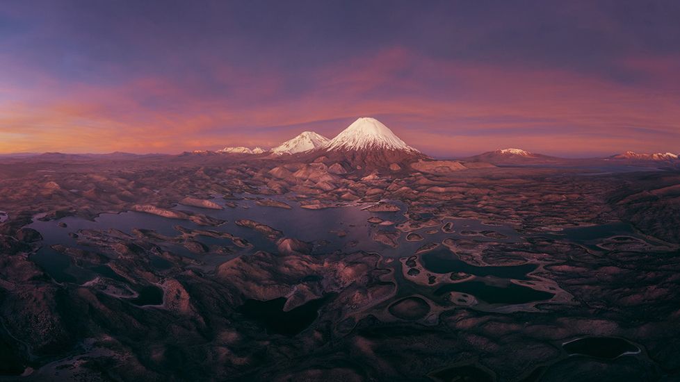 "I spent three days and three nights at around 4,500 metres above sea level, giving myself the best possible chance of photographing the area under ideal conditions," says winner of the world's biggest panoramic photography competition