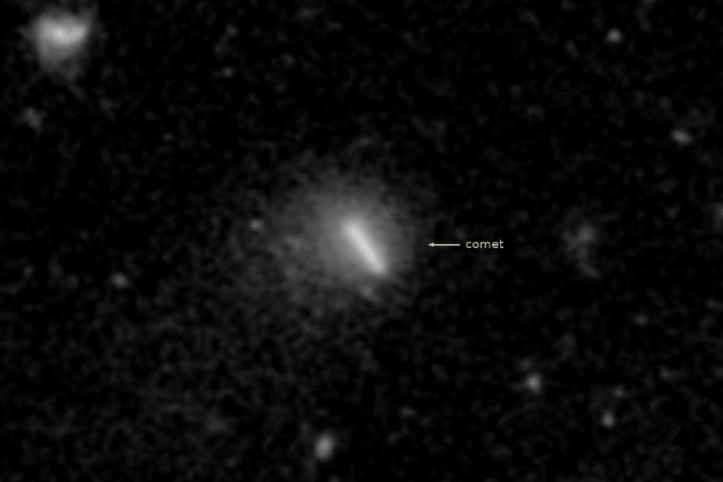 Dark Universe Detective Discovers a Comet in a Little-Observed Region of the Solar System
