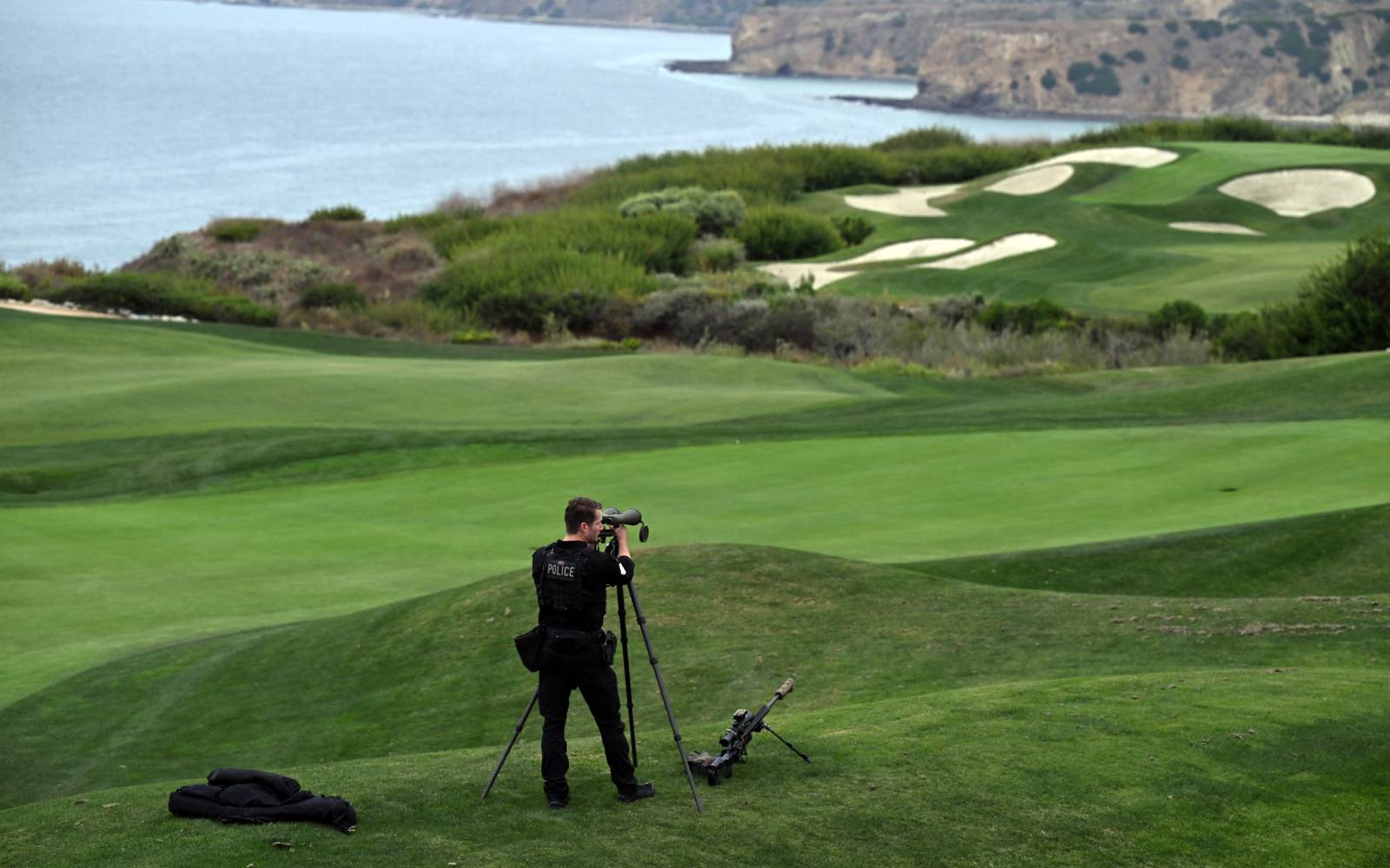 Armed man arrested at Trump’s LA golf course before president’s visit