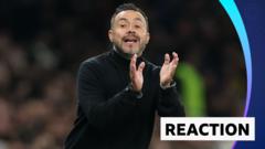 Spurs 'lack confidence' but we are a good team - De Zerbi