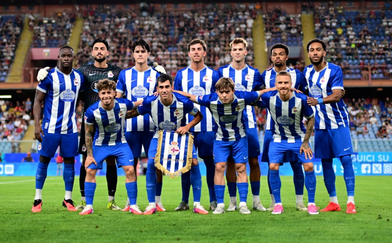 Aubameyang scores but Deportivo held on La Liga return