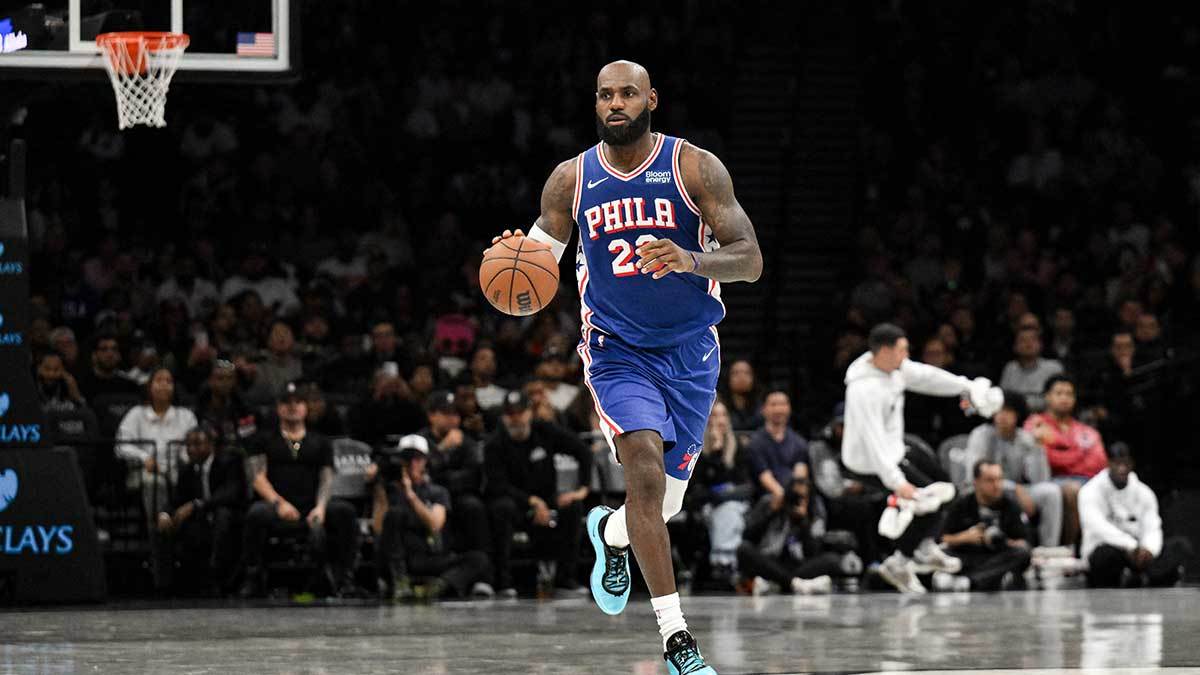 Which LeBron James adjustment helped 76ers stop Karl-Anthony Towns-Jalen Brunson pick-and-roll