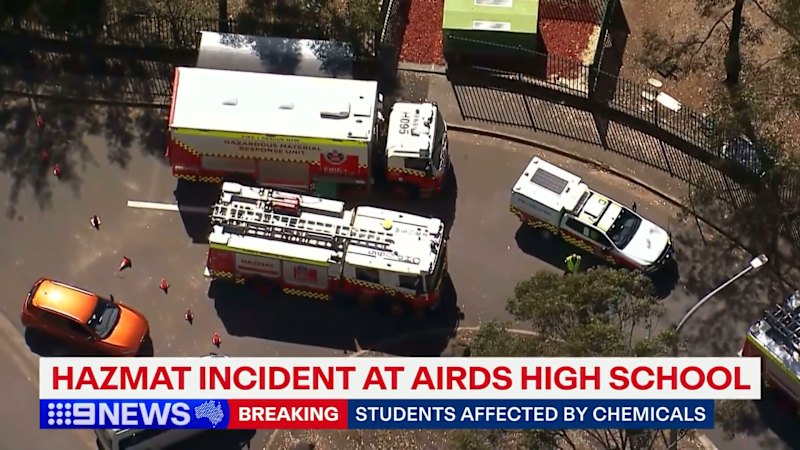 Emergency services respond to major HAZMAT incident at high school