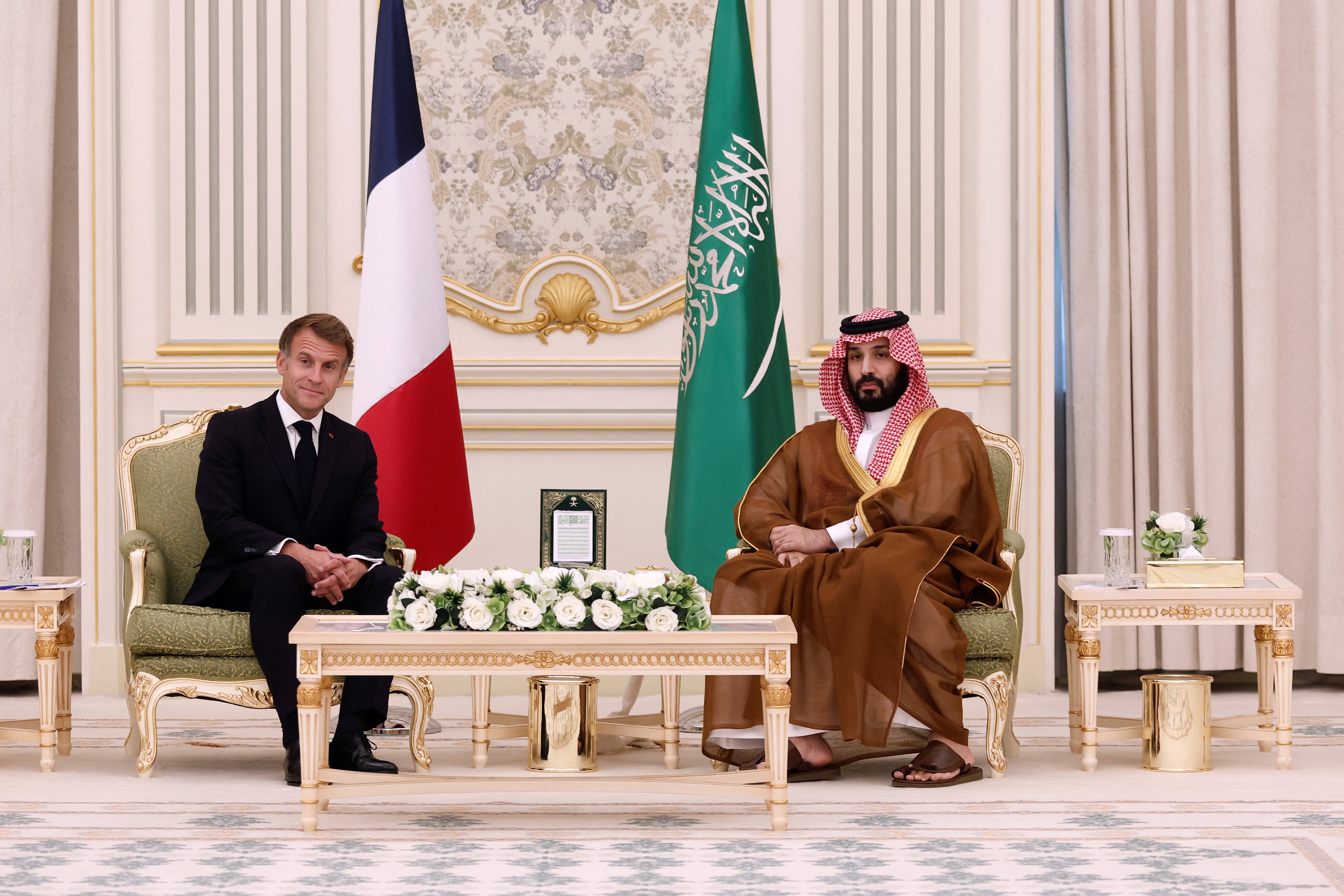French President Macron arrives in Riyadh on surprise visit