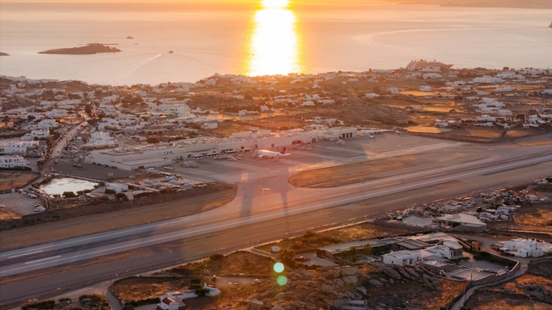 Greece’s ‘party island’ airport surprises in several ways