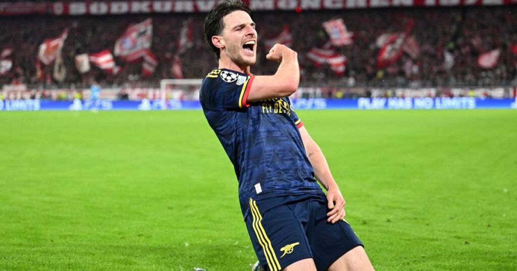 Champions League: Declan Rice earns Arsenal draw at Bayern Munich