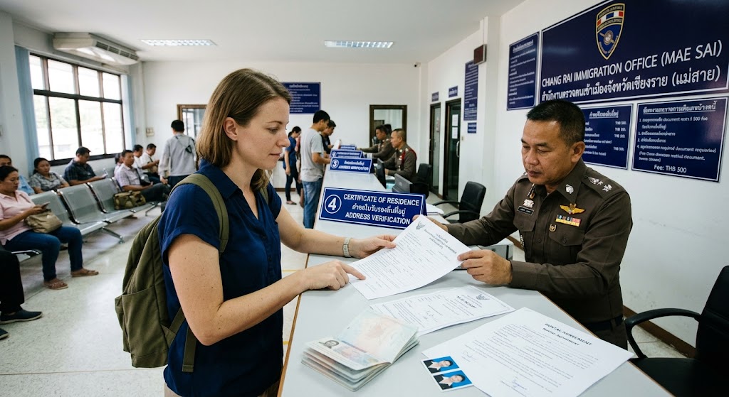 Certificate of Residence at Chiang Rai Immigration