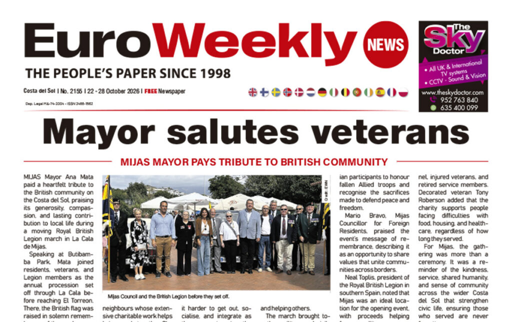 Costa del Sol newspaper 22 - 28 Oct 2026