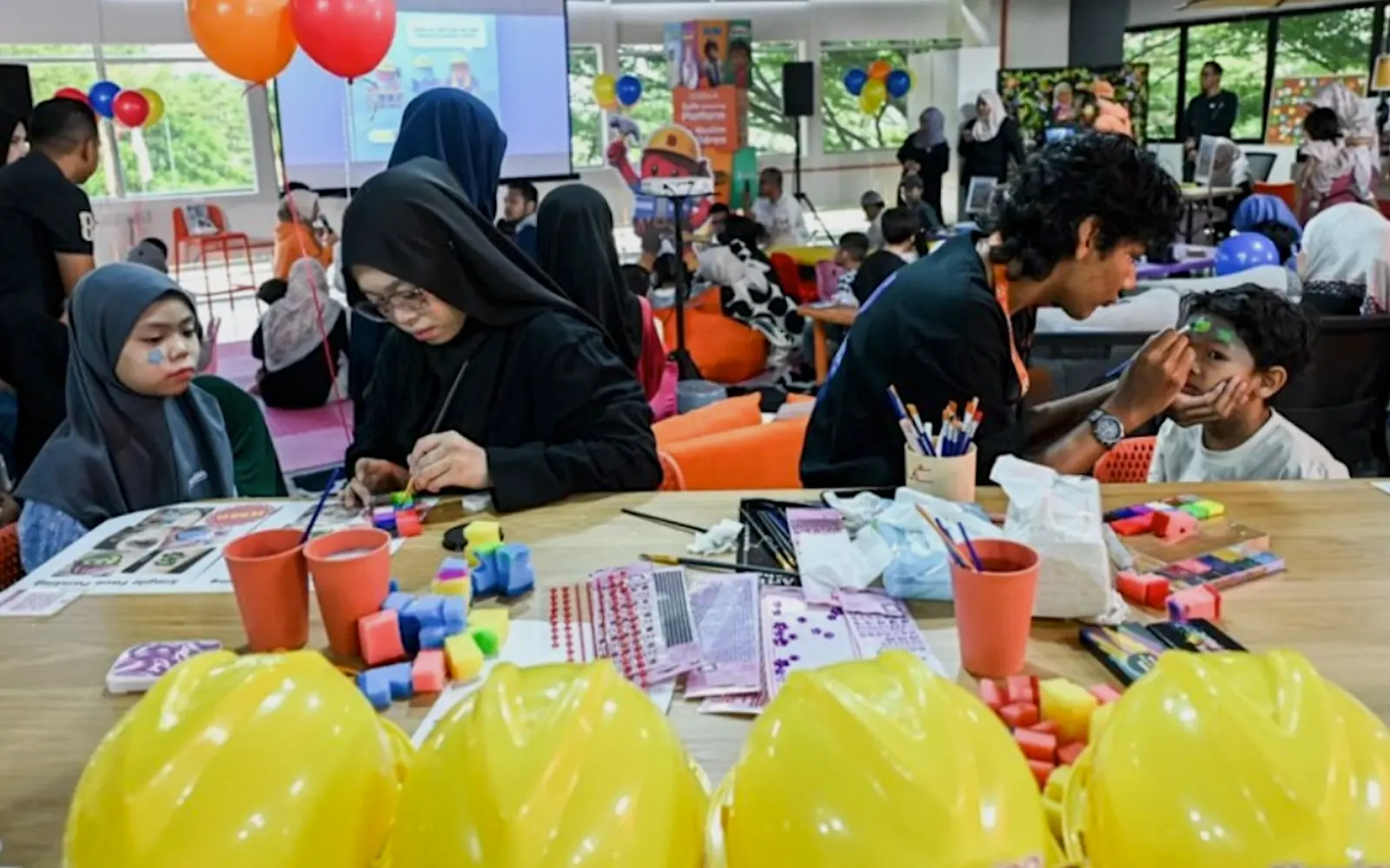 From animation screens to painted faces