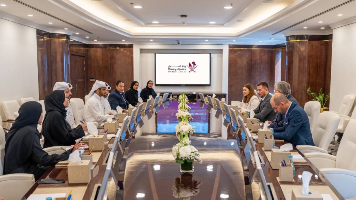 Moldovan delegation visits MoJ to learn about Qatar’s legal system