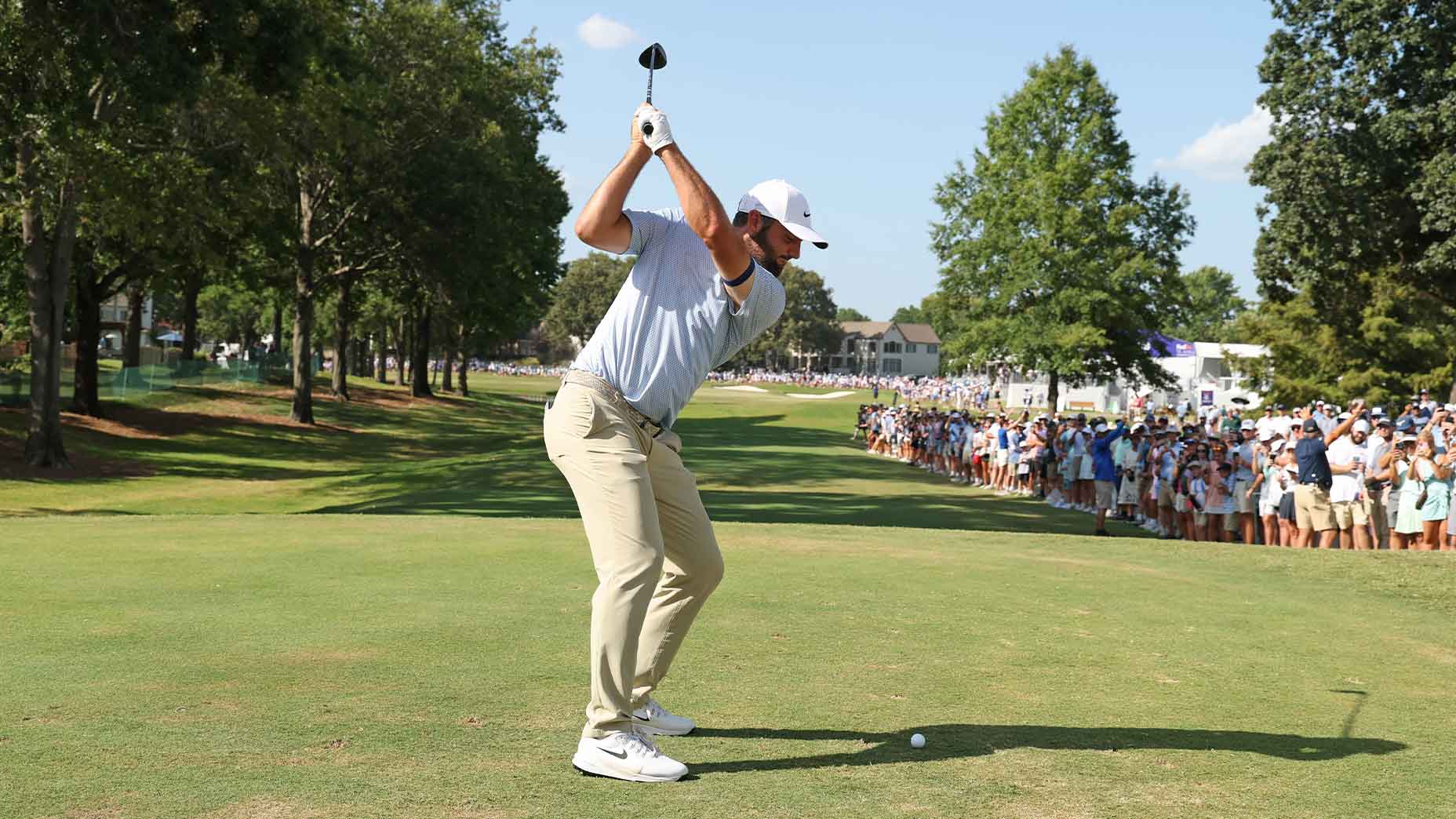 Scottie Scheffler's athletic Nike golf shoes suit his powerful swing