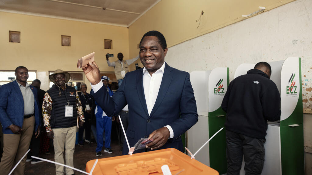 Zambia's president Hichilema wins re-election with big economic promises